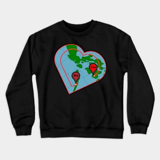 Map To Happiness Me And You Together Crewneck Sweatshirt